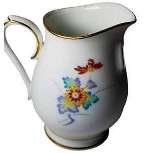 Noritake Ming White Bone China PitFloral & Gold Trim Vintage Pattern Japan 2931